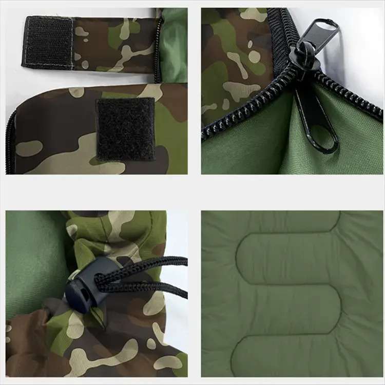Senza Army Camouflage Travel Sleeping Bag For Adults 1800mm x 750mm