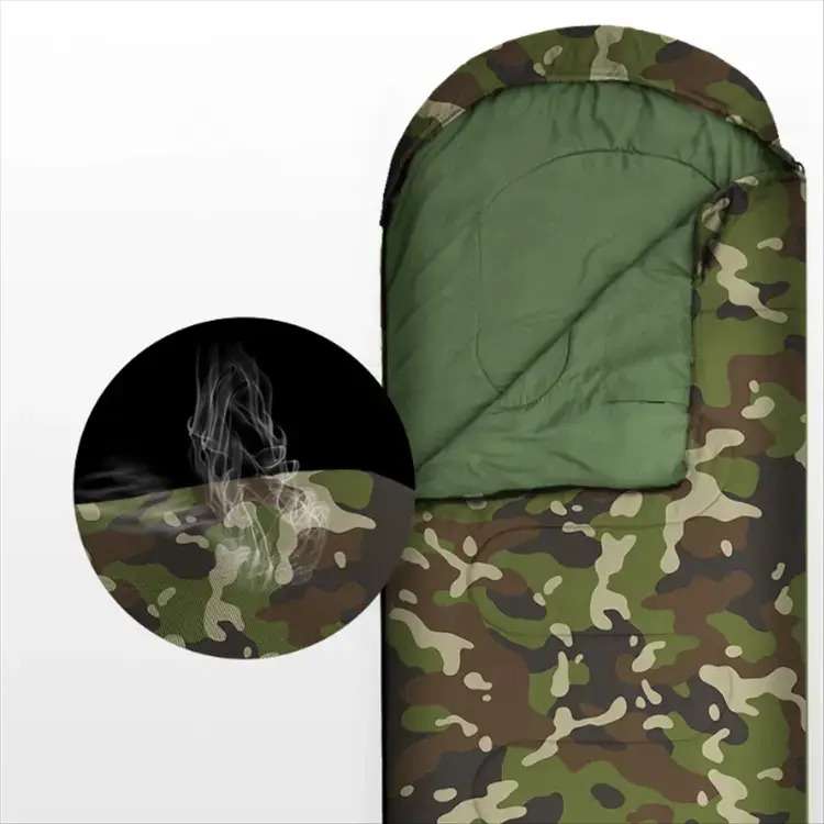 Senza Army Camouflage Travel Sleeping Bag For Adults 1800mm x 750mm