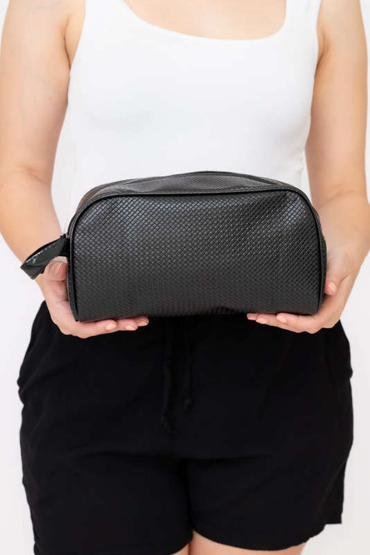 Senza Unisex Toiletry Travel Bag Black