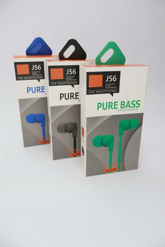 Set Of 3 Pure Bass Funk Wired Earphones With Mic