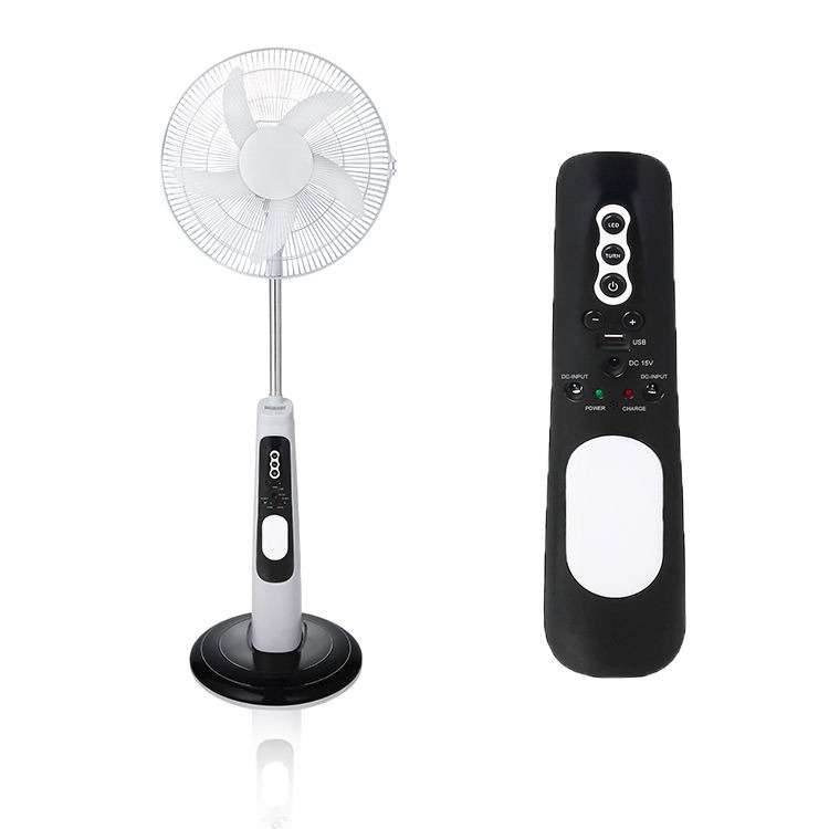 Smart Rechargeable Battery and Electric Remote Controlled Pedestal Fan /light