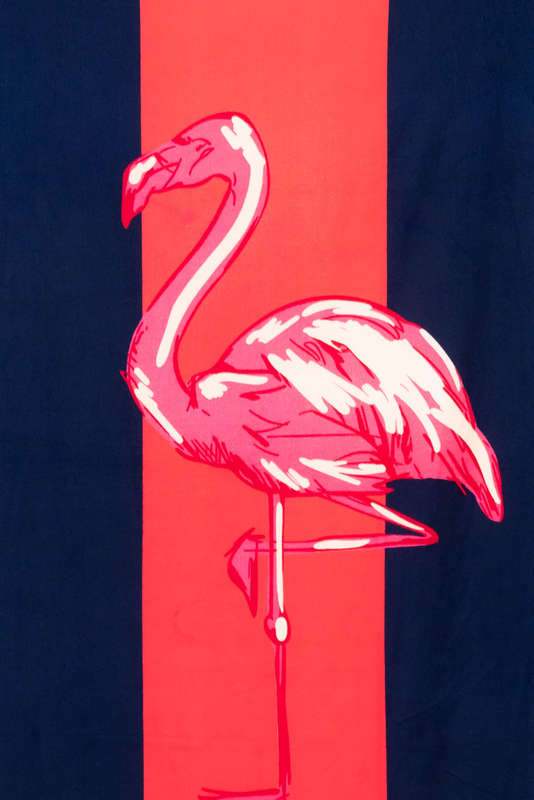 Flamingo Microfiber Beach Towel 900mm X 1800mm