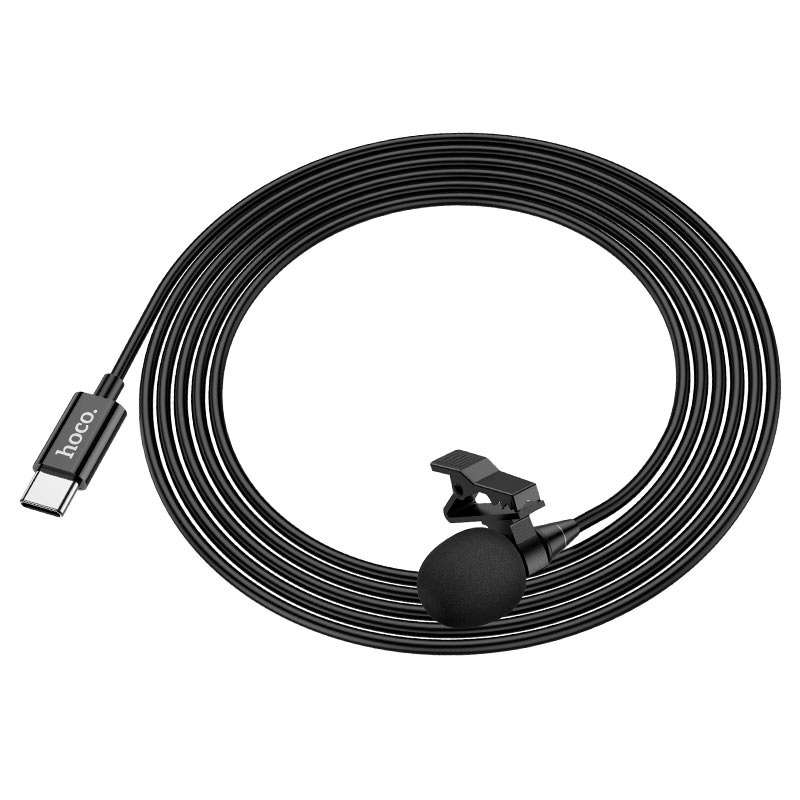 HOCO Microphone Hands Free Clip-on Mic Lavalier For Smartphone & PC Type C