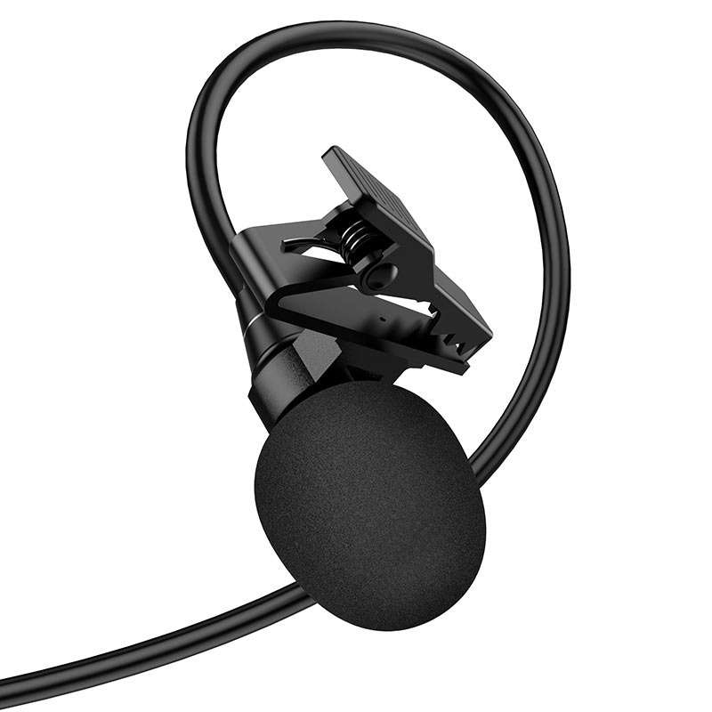 HOCO Microphone Hands Free Clip-on Mic Lavalier For Smartphone & PC Type C
