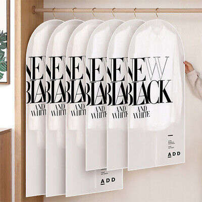 Hanging Garment Bag Clear Printed With Zipper
