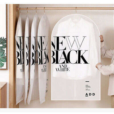 Hanging Garment Bag Clear Printed With Zipper