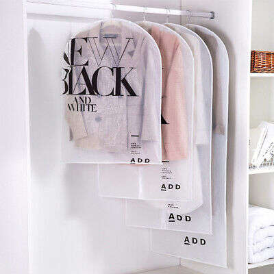 Hanging Garment Bag Clear Printed With Zipper