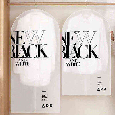 Hanging Garment Bag Clear Printed With Zipper