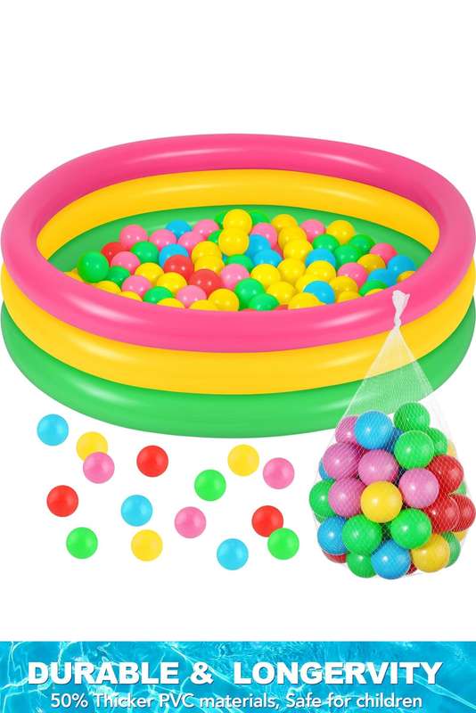 Inflatable Swimming Pool Play Pod 1300mm With 50 Pcs Balls