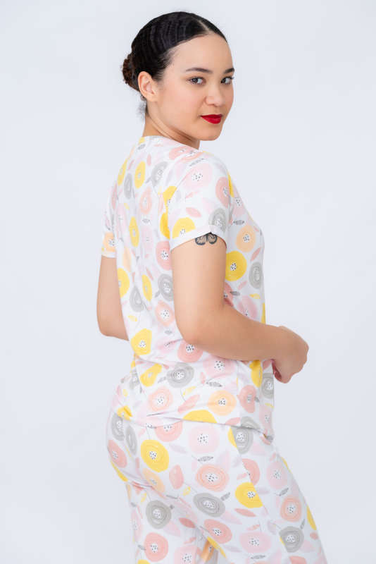 Ladies Printed 3/4 Pyjama Set