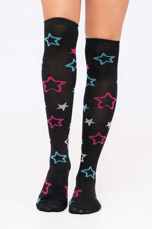 Ladies Printed Knee High Socks
