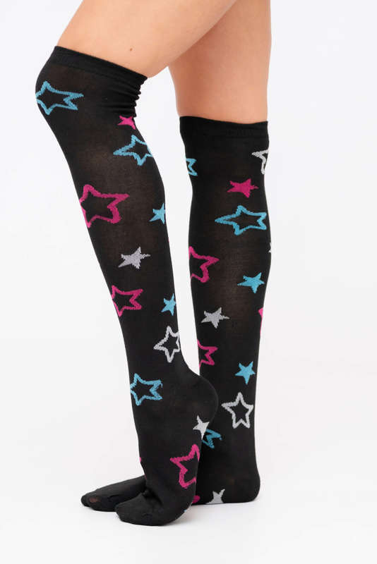 Ladies Printed Knee High Socks