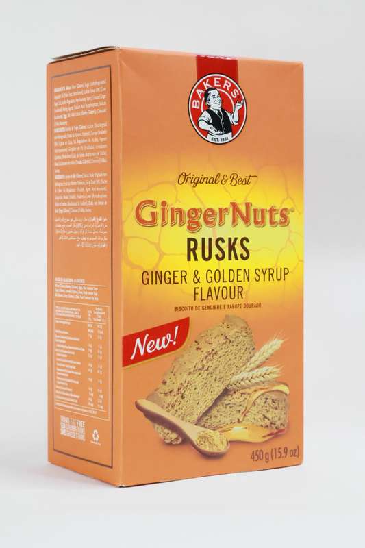 Bakers Ginger Nuts Rusk 450g