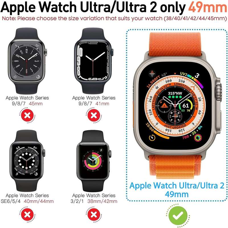 Clear TPU 3D Bumper Case for Apple Watch Ultra - 49mm