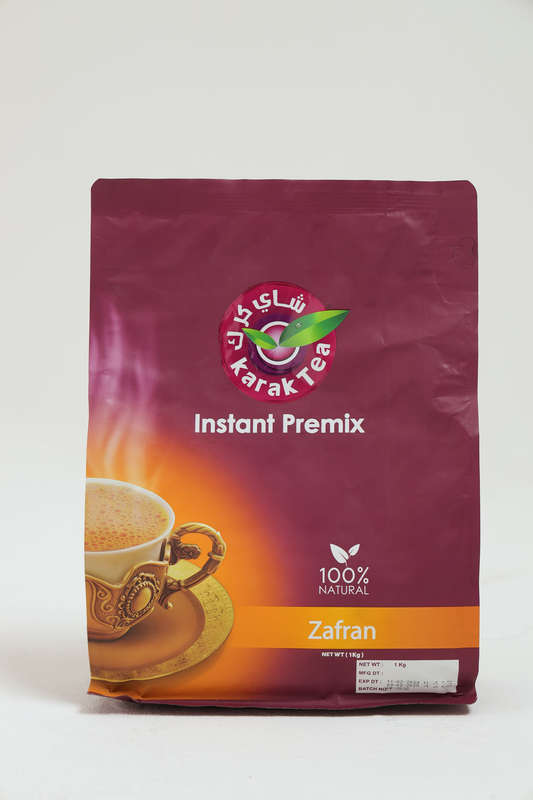 Karak Tea Chai Zafran Saffron Instant Premix 1KG Bag