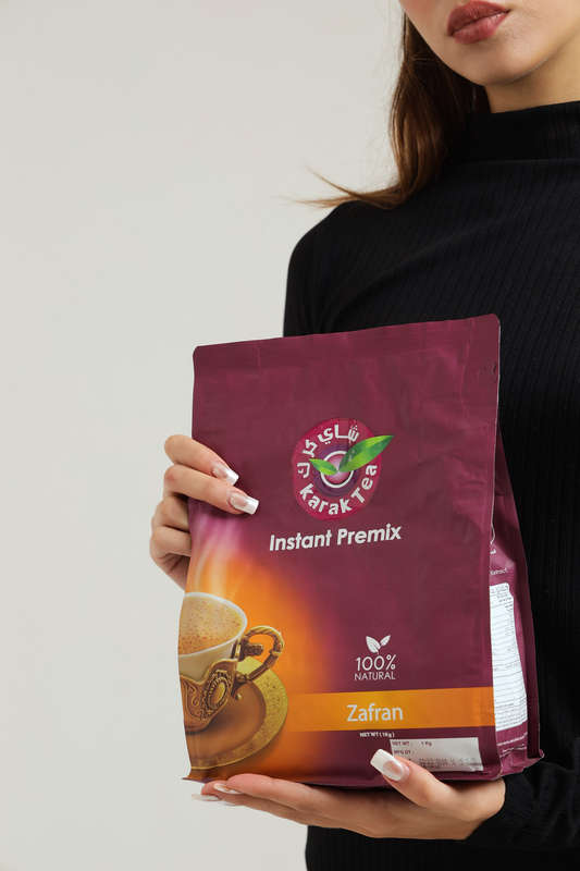 Karak Tea Chai Zafran Saffron Instant Premix 1KG Bag