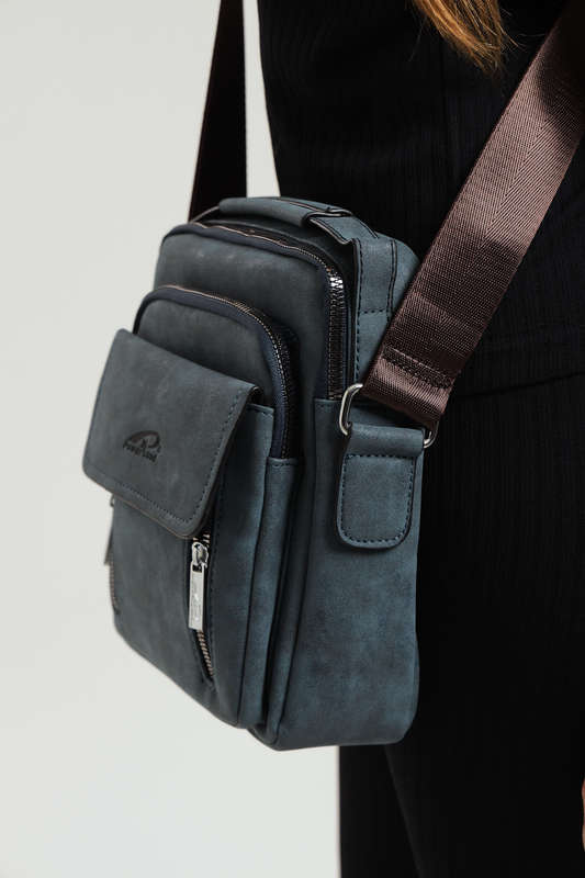 Powerland Luxury Skywalker Unisex Faux Leather Sling Bag