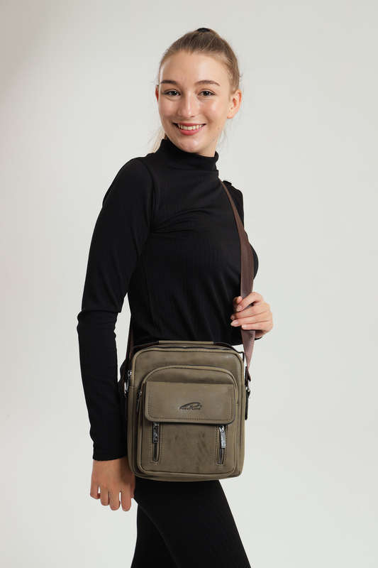 Powerland Luxury Skywalker Unisex Faux Leather Sling Bag