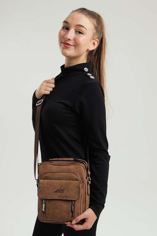 Powerland Luxury Skywalker Unisex Faux Leather Sling Bag