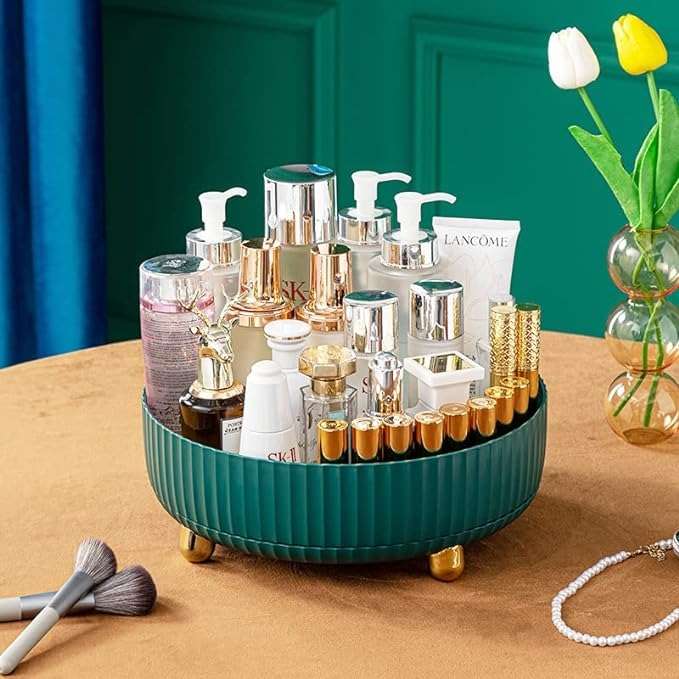 Rotating Multifunctional Vanity Cosmetic Storage Organizer