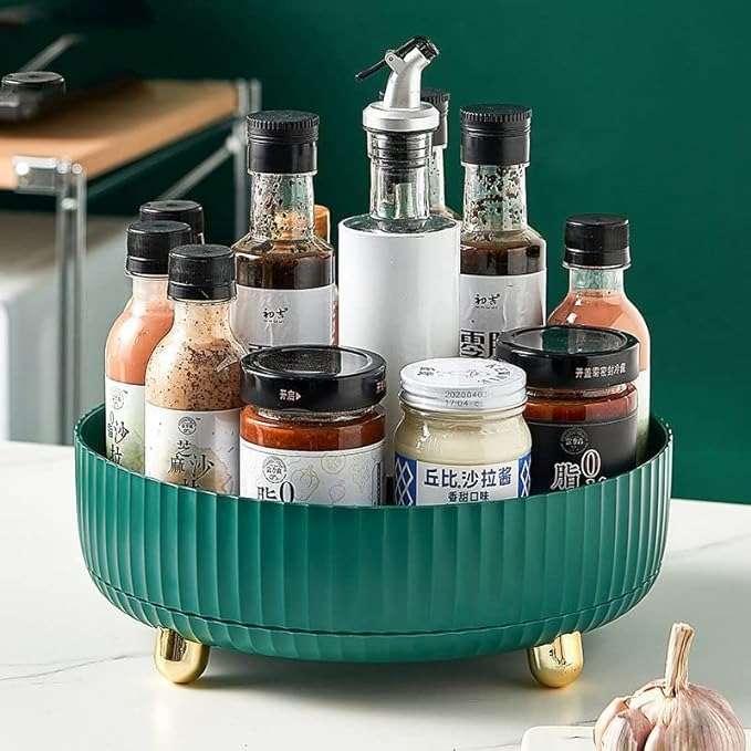 Rotating Multifunctional Vanity Cosmetic Storage Organizer