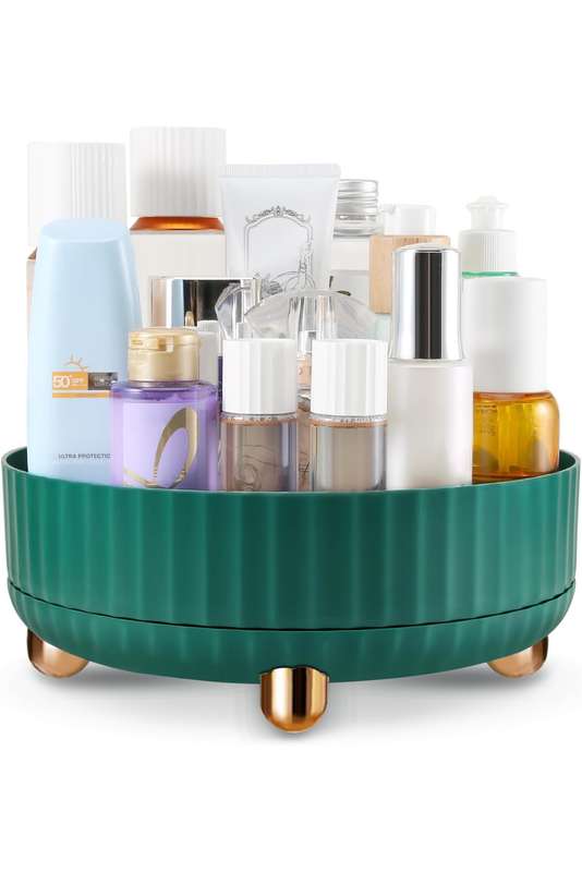 Rotating Multifunctional Vanity Cosmetic Storage Organizer