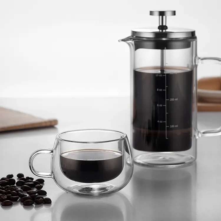 Senza 250ml Clear Double Wall Milk Coffee Tea Insulated Mug