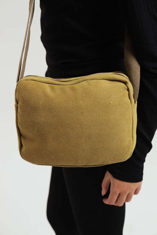 Unisex Multi Zipper Sling Shoulder Bag Crossbody Travel Messenger Bag