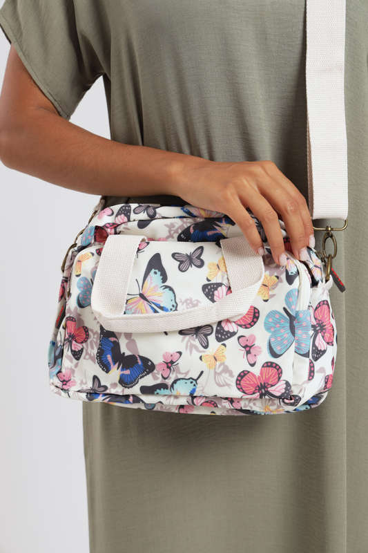 ladies Luxury Travel Crossbody Handbag With Multiple Compartments & Wide Strap