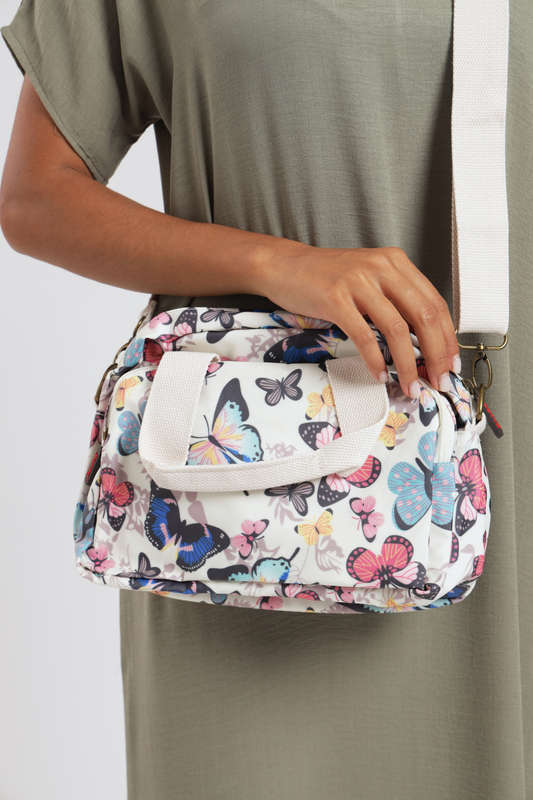ladies Luxury Travel Crossbody Handbag With Multiple Compartments & Wide Strap
