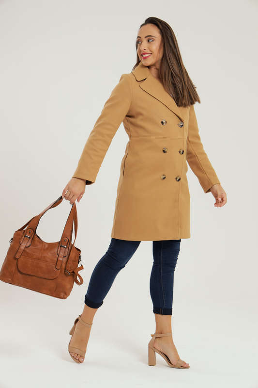 Tiffany Midaxi Length Melton Winter Coat