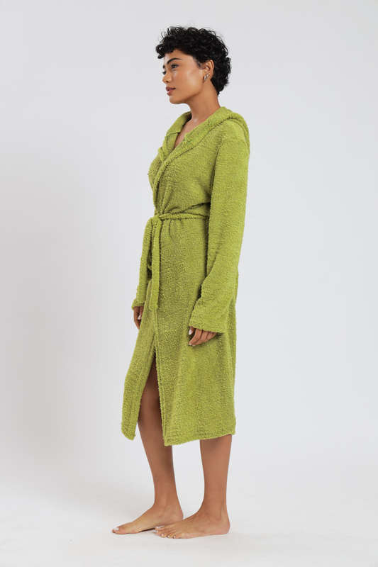 Blake Cozy Huggle Lightweight Hooded Winter Belted Gown