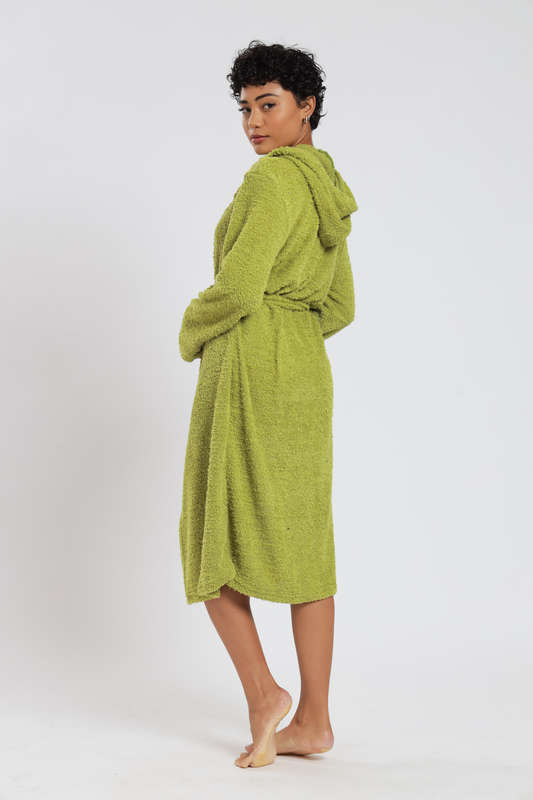 Blake Cozy Huggle Lightweight Hooded Winter Belted Gown