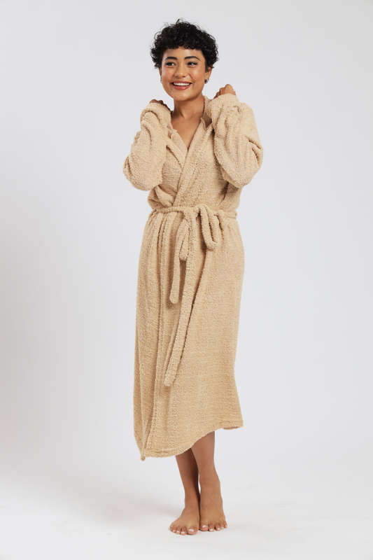 Blake Cozy Huggle Lightweight Hooded Winter Belted Gown