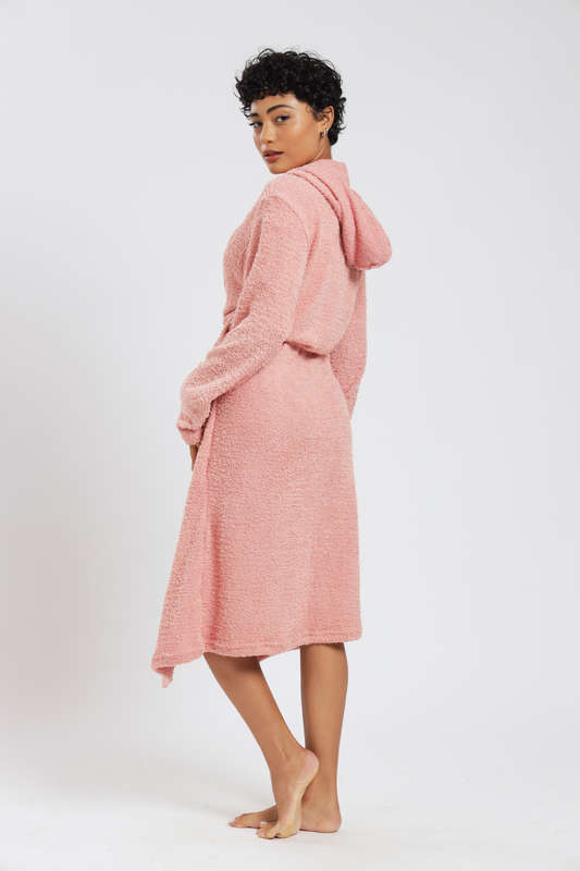 Blake Cozy Huggle Lightweight Hooded Winter Belted Gown