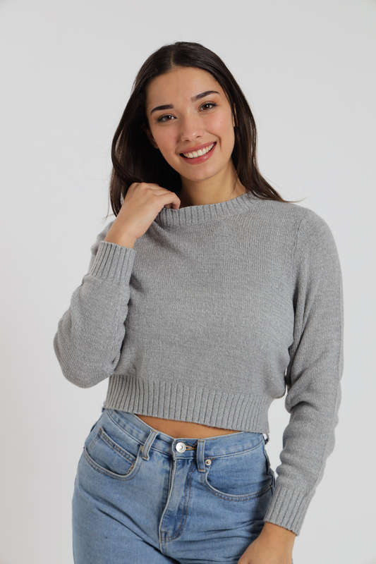 Dara Ladies Crew Neck Long Sleeve Bunny Sweater Jersey