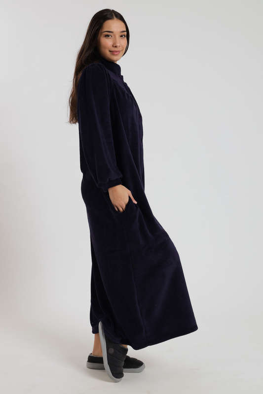 Huggle Ultra Plush Button Down Long Winter Gown