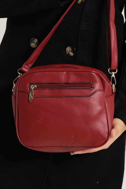 Ladies 3 Piece Set Faux Leather Handbag with Multiple Compartments