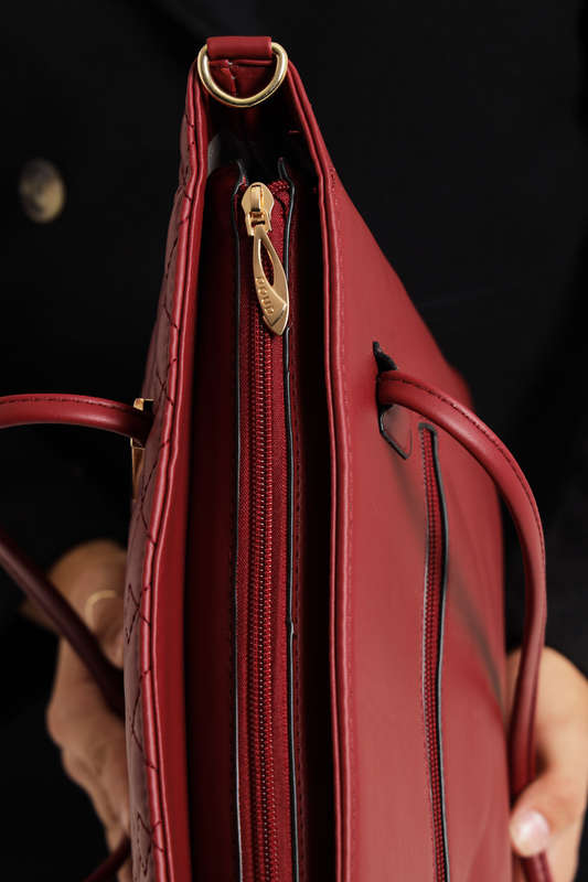 Ladies 3 Piece Set Faux Leather Handbag with Multiple Compartments