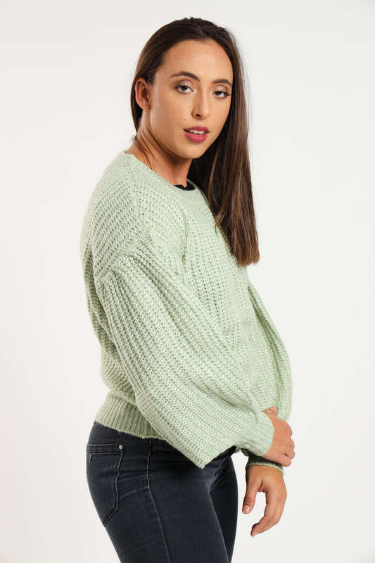 Ladies ZARA Cozy Plush Long Sleeve Pullover Sweater Jersey