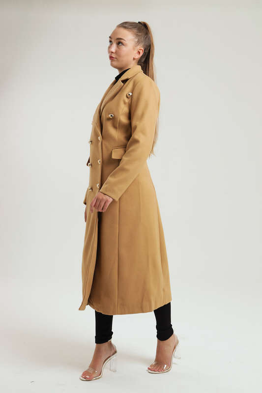 Lauren Maxi Length Melton Winter Coat