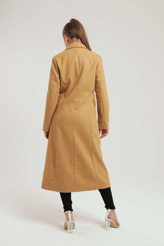 Lauren Maxi Length Melton Winter Coat