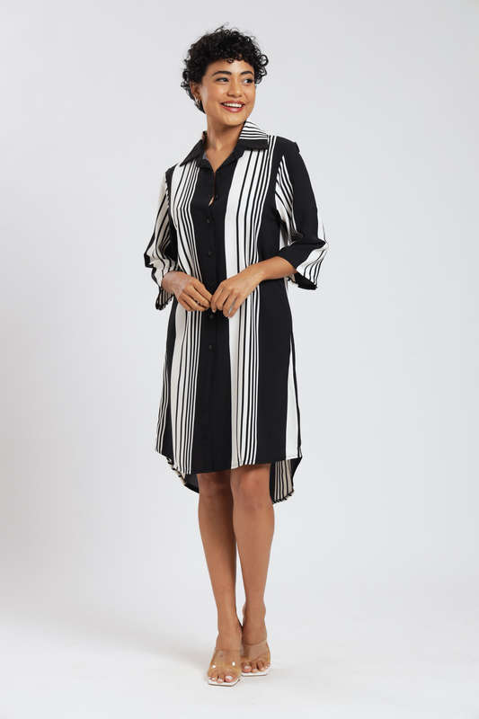 Nova Button Down Shirt Dress