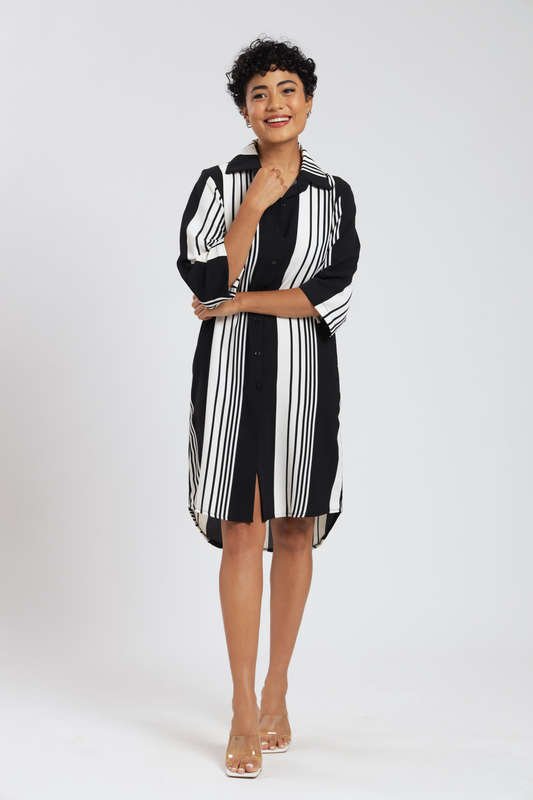 Nova Button Down Shirt Dress