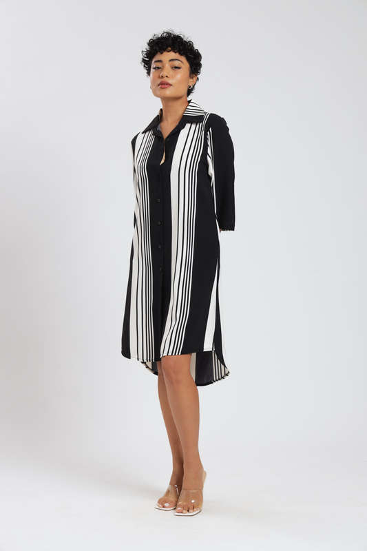 Nova Button Down Shirt Dress