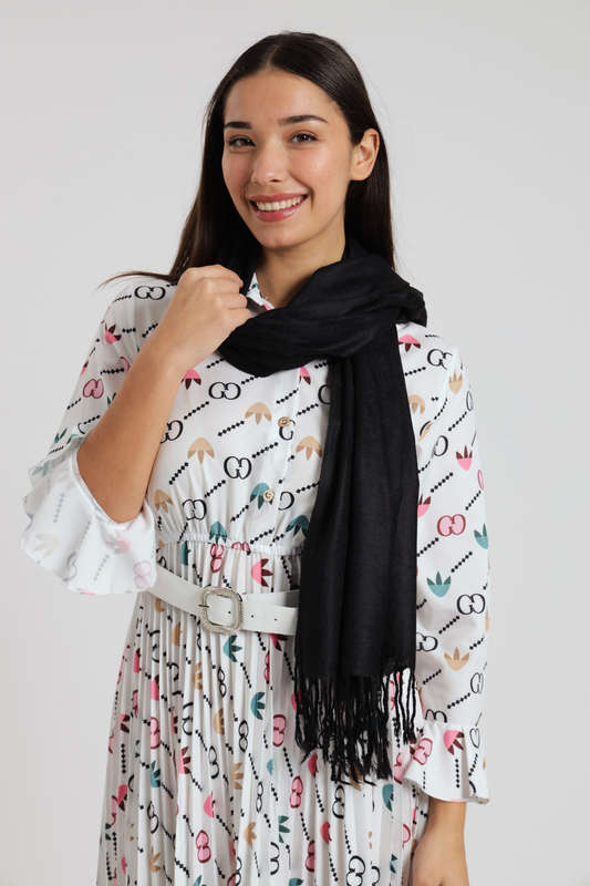Senza Soft Fringe Light Weight Winter Scarf Shawl