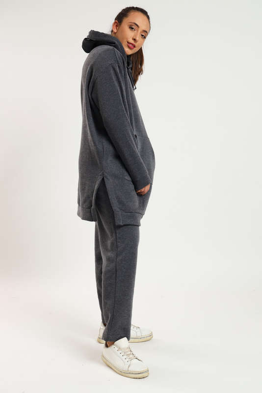 Skylar Hooded Fleece Lined Oversized 2 Piece Tracksuit Set