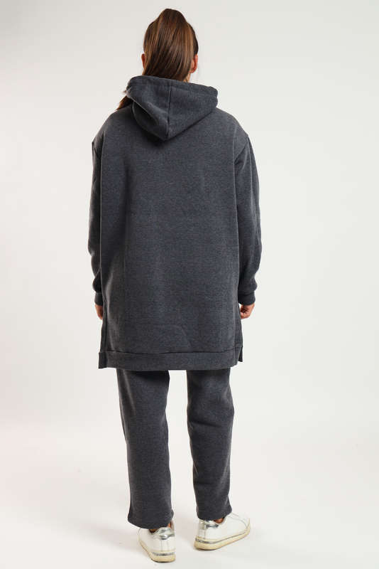 Skylar Hooded Fleece Lined Oversized 2 Piece Tracksuit Set