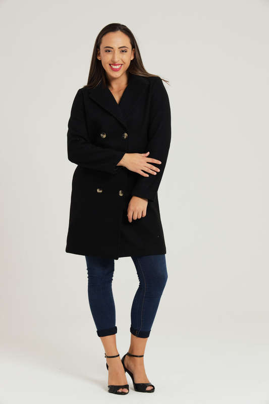 Tiffany Midaxi Length Melton Winter Coat