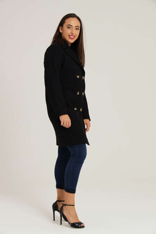 Tiffany Midaxi Length Melton Winter Coat